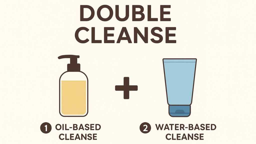 Double Cleanse if You Wear Sunscreen or Makeup