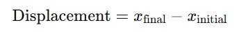displacement formula